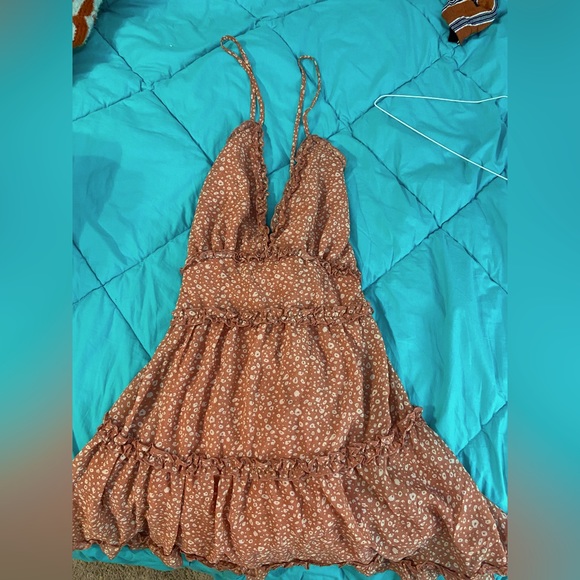 Hudson Gray Boutique Dress, Leopard Print w/ Ruffles- SMALL - Picture 1 of 5